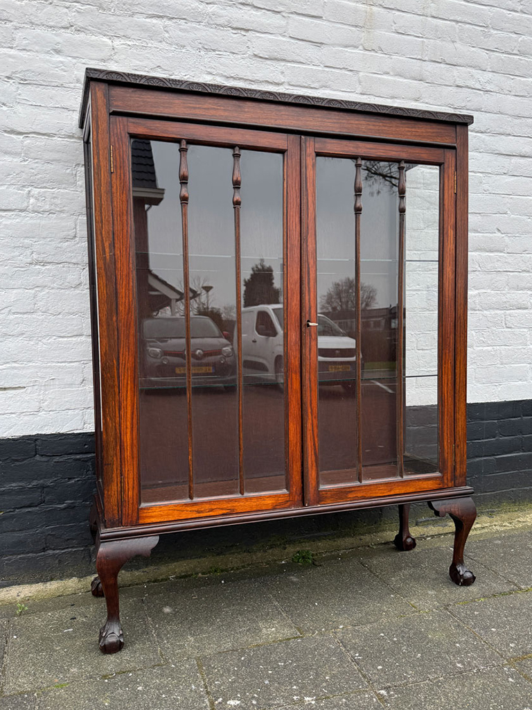 Antiek Engels vitrinekast