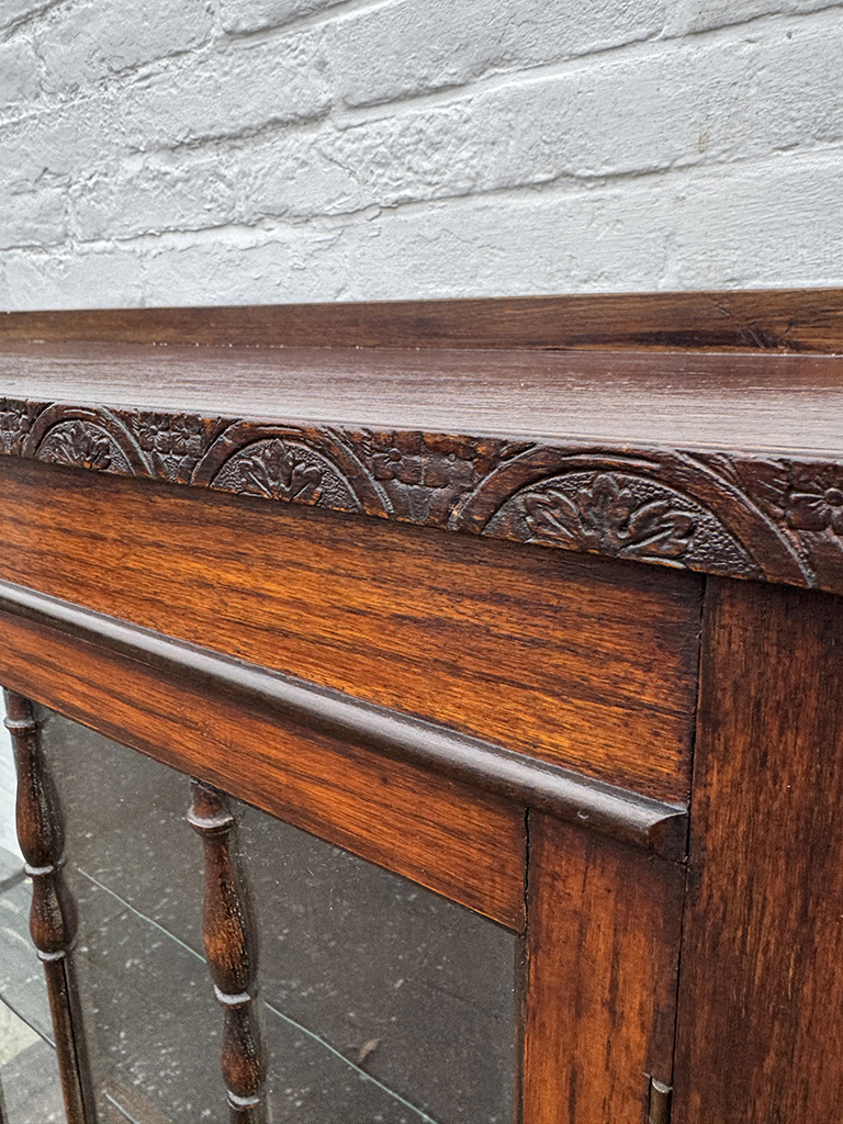 Antiek Engels vitrinekast - Afbeelding 2